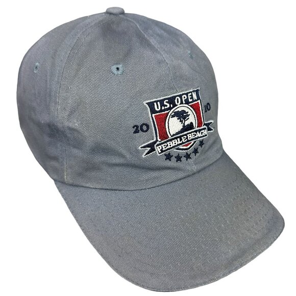 U.S. Open 2010 Pebble Beach USGA Member Cap Adults Gray Strap back Embroidered - Picture 9 of 15